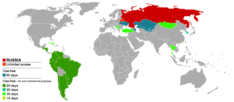 mapa de tipos de visados